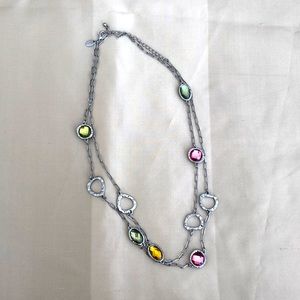 Long Silver Lia Sophia Necklace